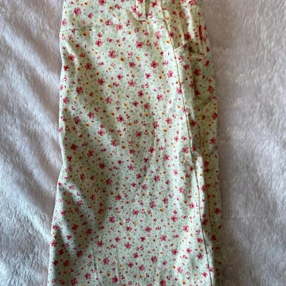 Jackpot floral cream and pink midi skirt size 0 - Picture 4 of 6